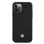 BMW odinis perforuotas dėklas iPhone 12/12 Pro – juodas -- iPhone 12