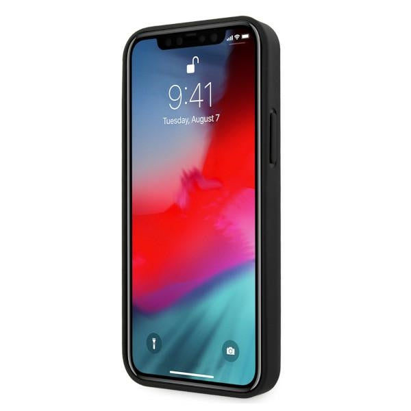 BMW odinis perforuotas dėklas iPhone 12/12 Pro – juodas -- iPhone 12