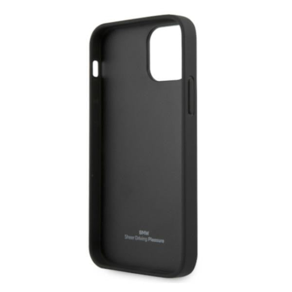 BMW odinis perforuotas dėklas iPhone 12/12 Pro – juodas -- iPhone 12