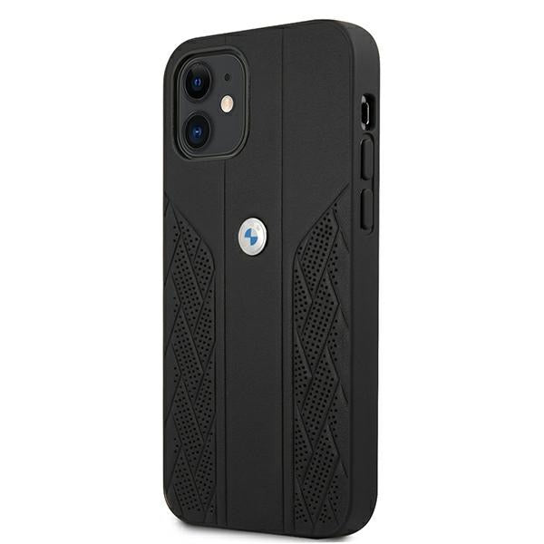 BMW Curve Perforate dėklas iPhone 12 mini – juodas Antrasis paveikslėlis