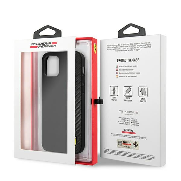 Ferrari hardcase dėklas iPhone 12 mini – juodas -- iPhone 12 Mini