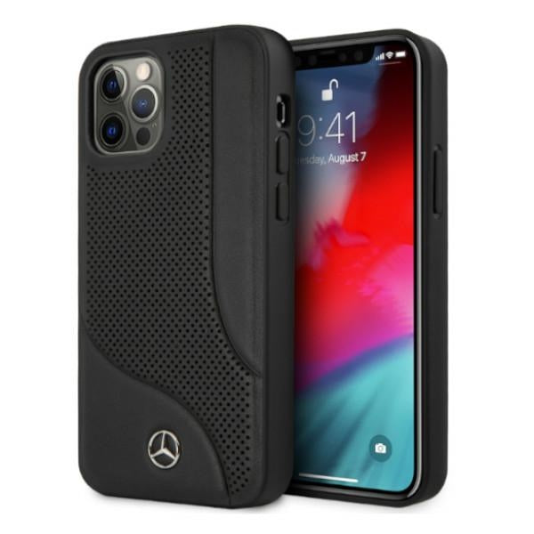 Mercedes-Benz odinis dėklas iPhone 12 Pro Max – juodas -- iPhone 12 Pro Max