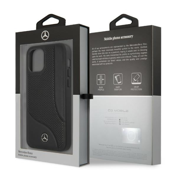 Mercedes-Benz odinis dėklas iPhone 12 Pro Max – juodas -- iPhone 12 Pro Max