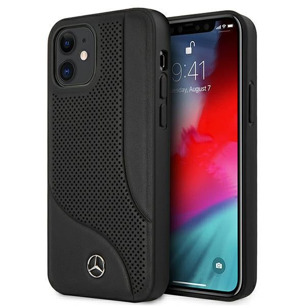 Mercedes-Benz odinis dėklas iPhone 12 mini – juodas -- iPhone 12 Mini