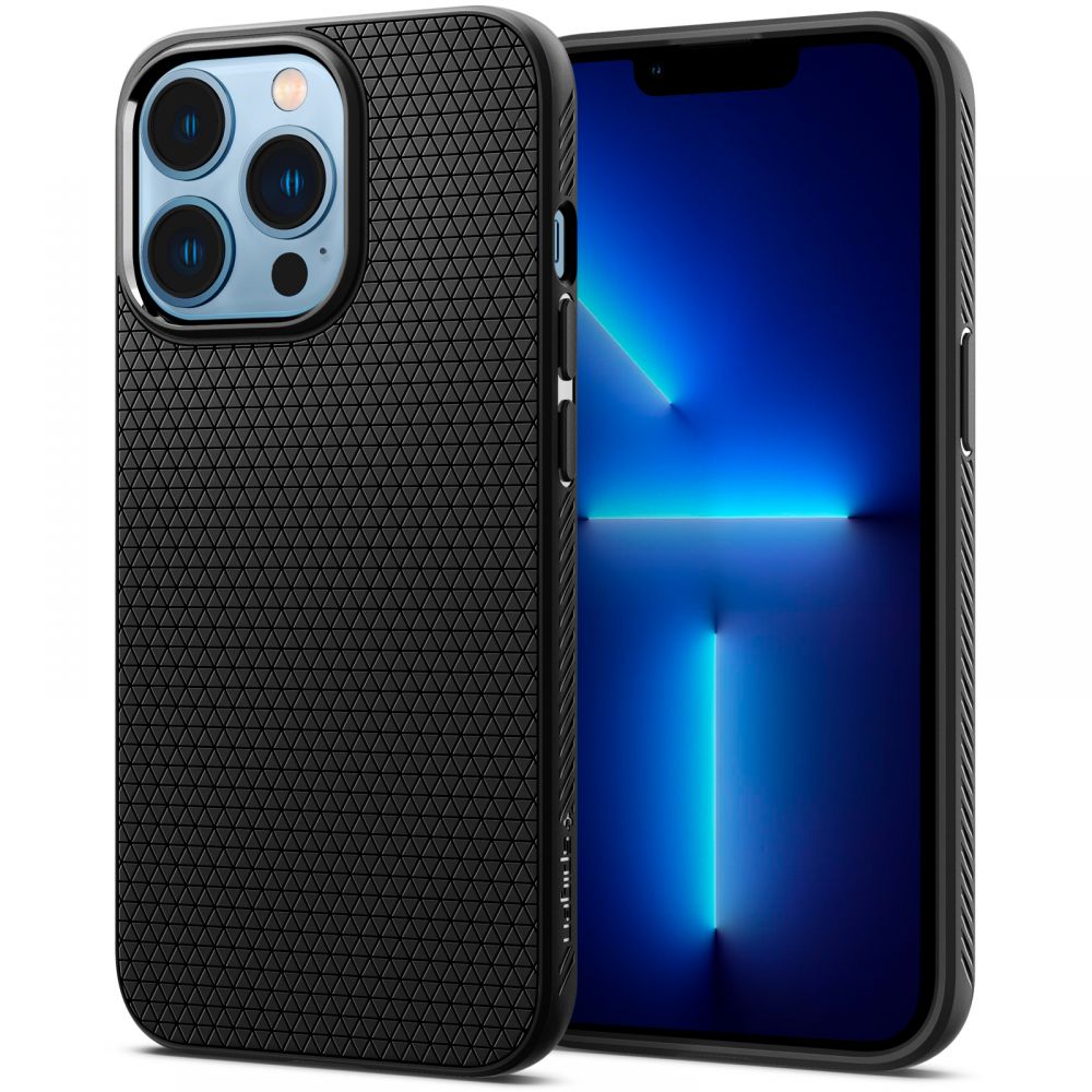 Spigen Liquid Air dėklas iPhone 13 Pro – juodas