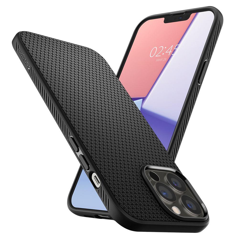 Spigen Liquid Air dėklas iPhone 13 Pro – juodas