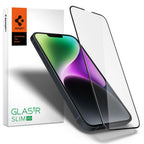 Spigen Glass FC grūdintas stiklas iPhone 13/13 Pro/14/16e – juodas
