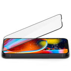 Spigen Glass FC grūdintas stiklas iPhone 13/13 Pro/14/16e – juodas