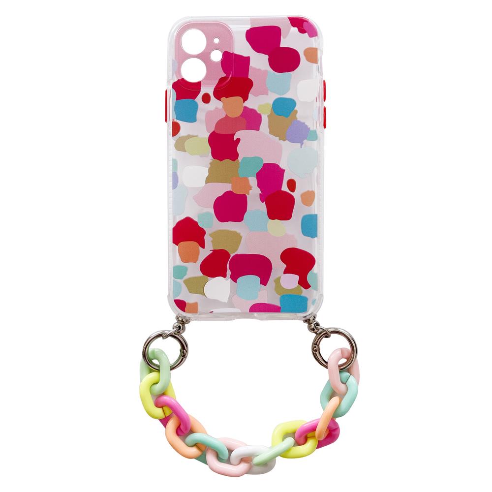 Color Chain dėklas iPhone X/XS su grandinėle – spalvotas -- iPhone X