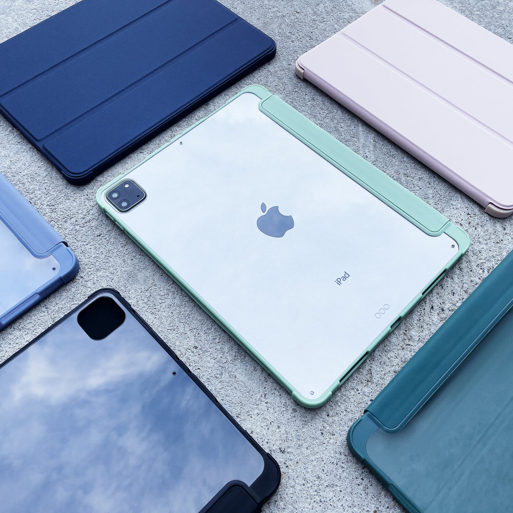 Stand Tablet Case Smart Cover dėklas, skirtas iPad Pro 12.9 '' 2021/2020 su stovo funkcija green