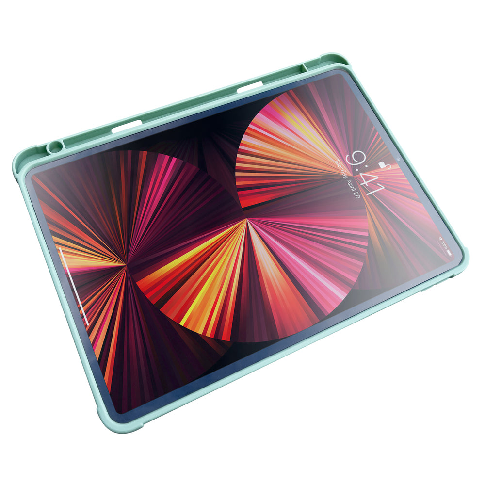 Stand Tablet Case Smart Cover dėklas, skirtas iPad Pro 12.9 '' 2021/2020 su stovo funkcija green