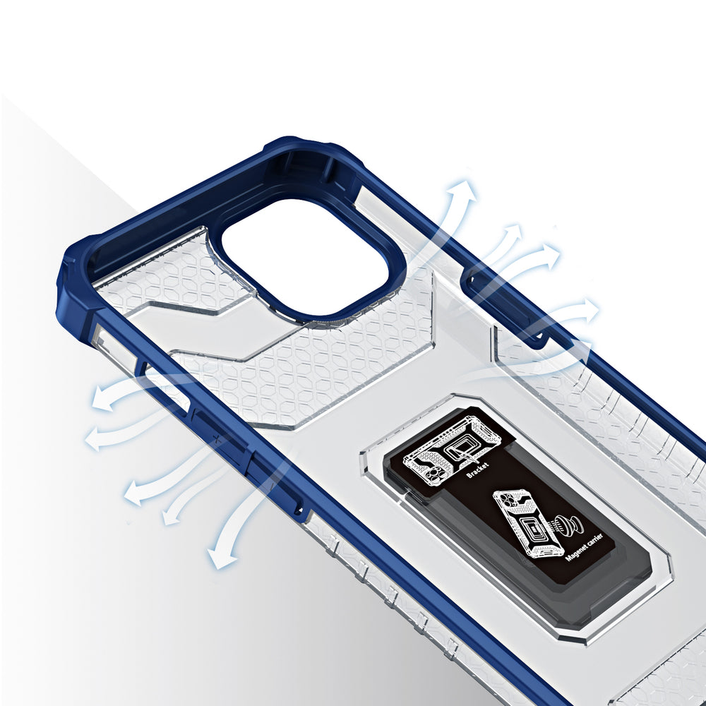 Apsauginis dėklas su žiedu iPhone 12 mini – mėlynas -- iPhone 12 Mini