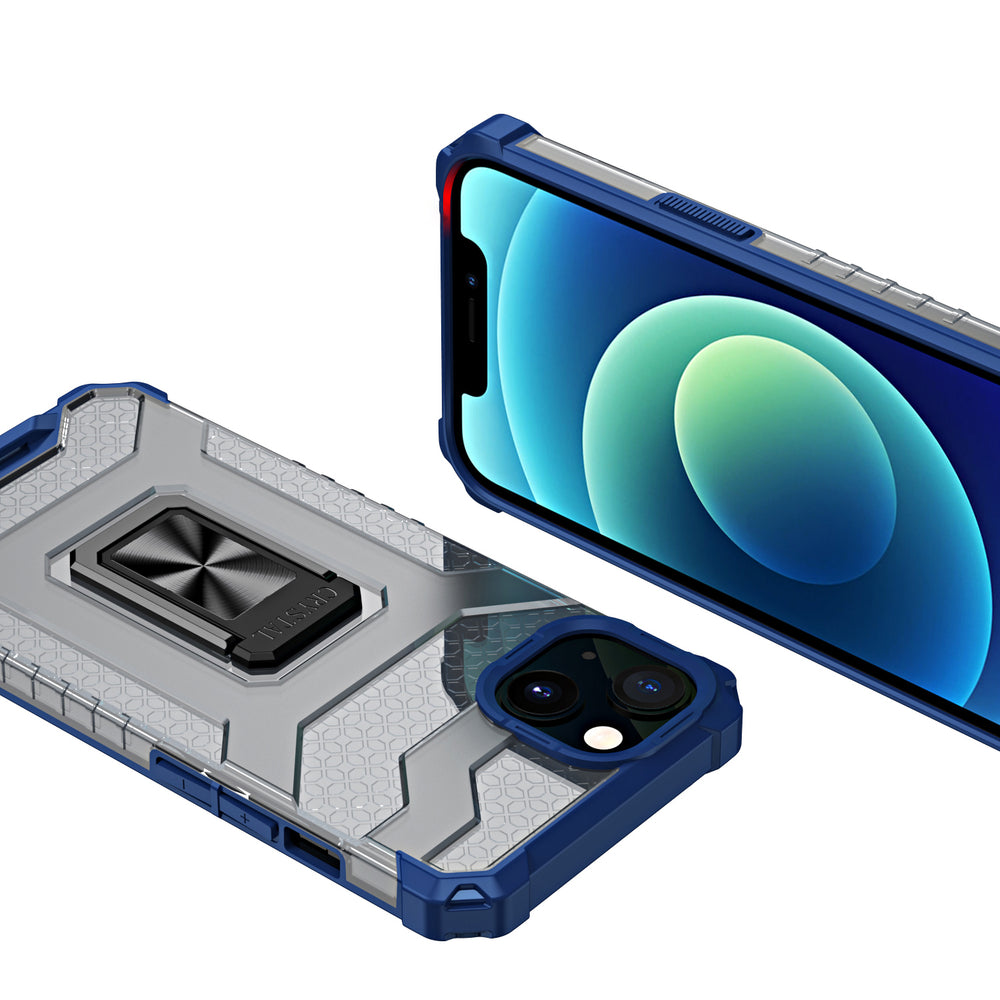 Apsauginis dėklas su žiedu iPhone 12 mini – mėlynas -- iPhone 12 Mini