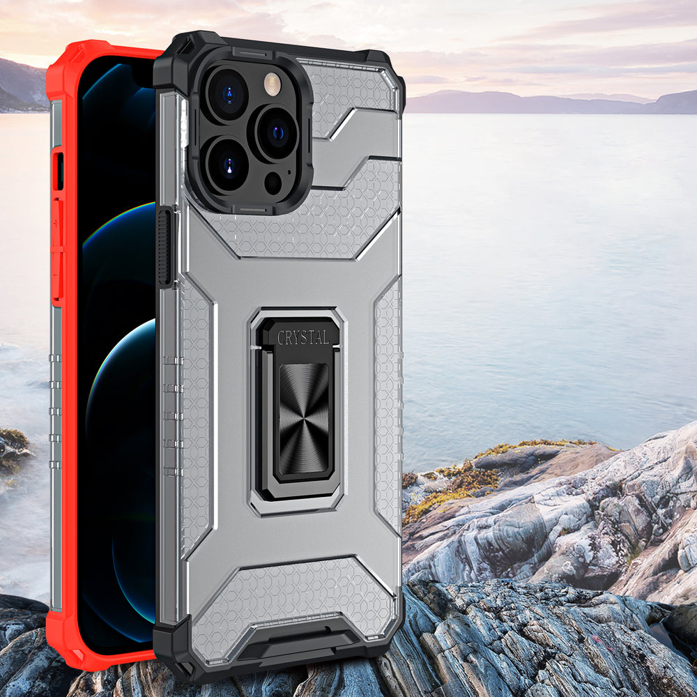 Apsauginis dėklas su žiedu iPhone 12 Pro – mėlynas -- iPhone 12 Pro