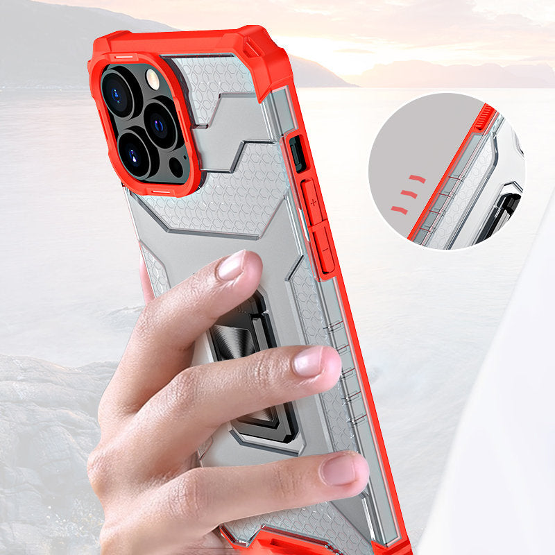 Apsauginis dėklas su žiedu iPhone 12 Pro – mėlynas -- iPhone 12 Pro