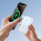 Joyroom JR-W020 išorinė baterija 20W 10000mAh MagSafe + USB-C - USB-C laidas 0.25m - balta