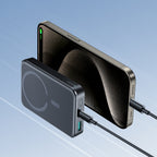 Joyroom JR-W020 išorinė baterija 20W 10000mAh MagSafe + USB-C - USB-C laidas 0.25m - juoda