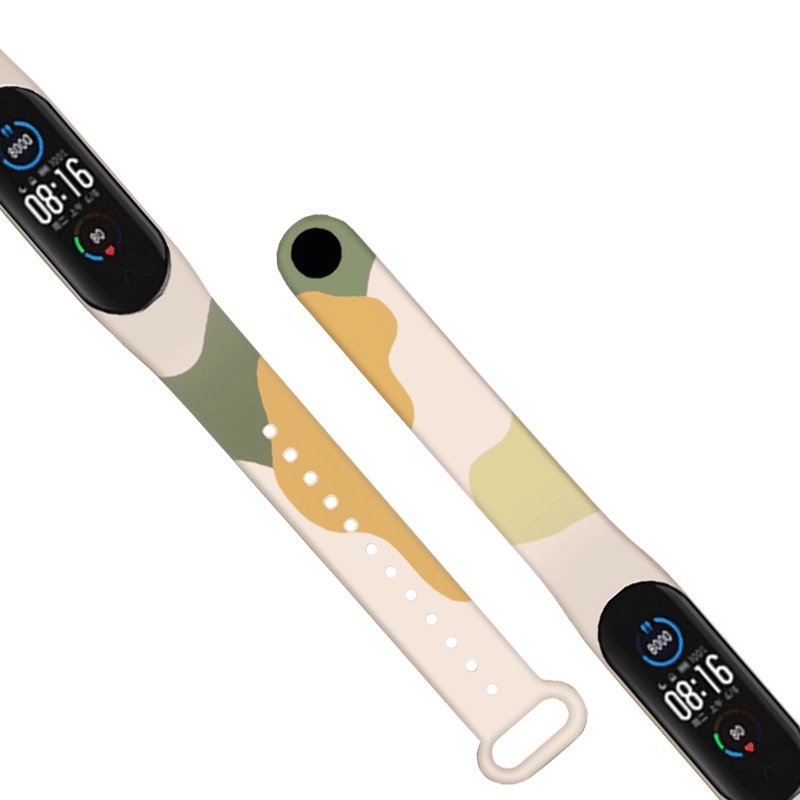 Strap Moro apyrankė Xiaomi Mi Band 3 / 4 silikoninė dirželio laikrodžio apyrankė 10 raštas -- Xiaomi Mi Band 3 / Xiaomi...