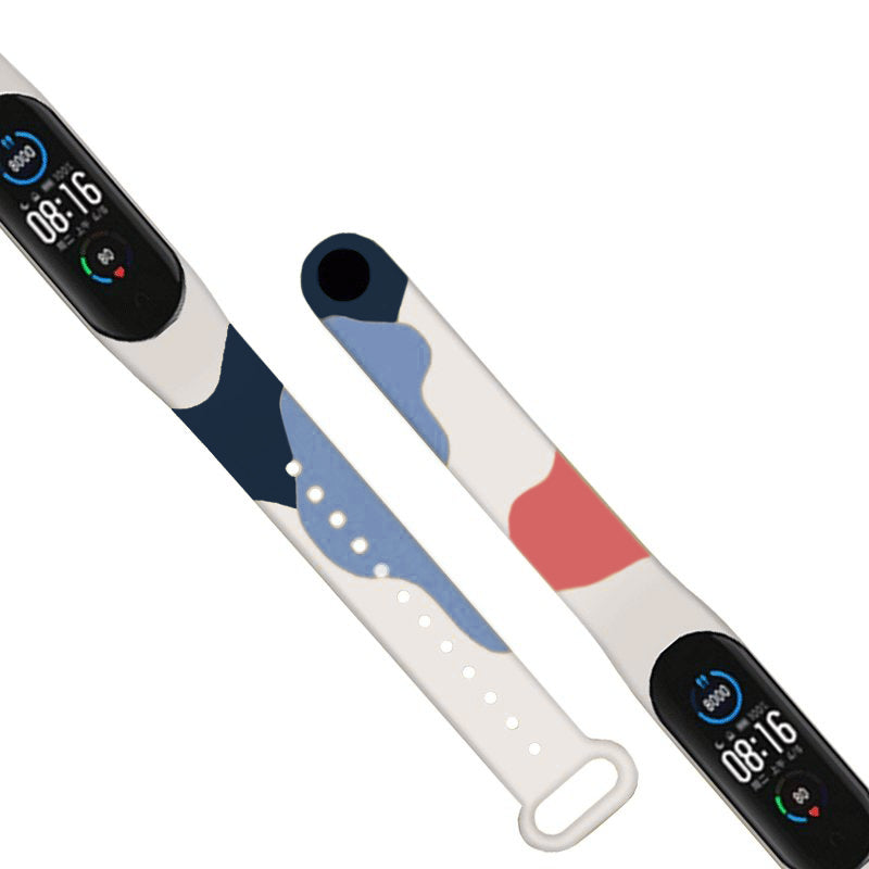 Strap Moro dirželis Xiaomi Mi Band 5 / 6 silikoninė apyrankė laikrodžiui raštas 10 -- Xiaomi Mi Band 5 / Xiaomi Mi Band 6