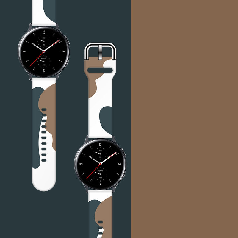 Strap Moro Samsung Galaxy Watch 40 / 41 / 42 / 43 / 44 mm silikoninė apyrankė laikrodžio dirželis - raštas 1 -- Samsung...