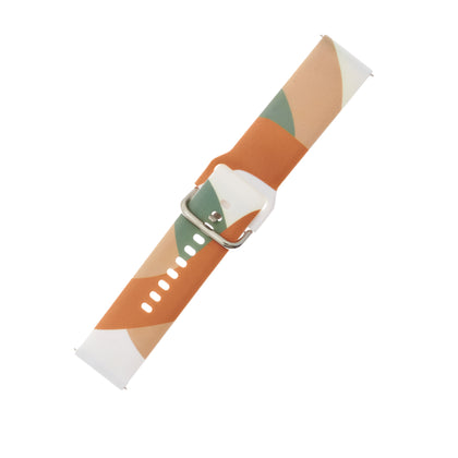 Strap Moro skirtas Samsung Galaxy Watch 40 / 41 / 42 / 43 / 44 mm silikoninis apyrankės laikrodžio dirželis - raštas 3 --...
