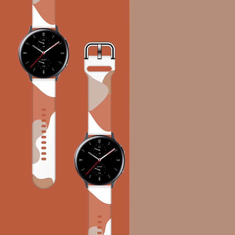Strap Moro skirtas Samsung Galaxy Watch 40 / 41 / 42 / 43 / 44 mm silikoninis apyrankės laikrodžio dirželis - raštas 5 --...