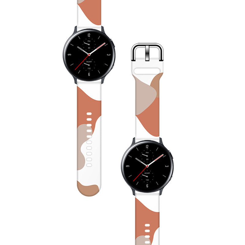Strap Moro skirtas Samsung Galaxy Watch 40 / 41 / 42 / 43 / 44 mm silikoninis apyrankės laikrodžio dirželis - raštas 5 --...