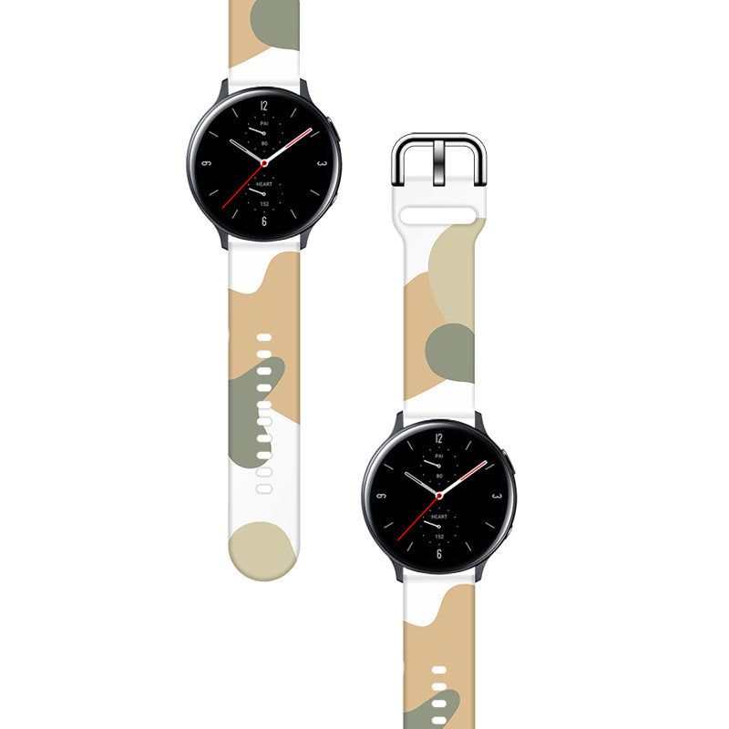 Strap Moro skirtas Samsung Galaxy Watch 40 / 41 / 42 / 43 / 44 mm silikoninis apyrankės laikrodžio dirželis - raštas 6 --...