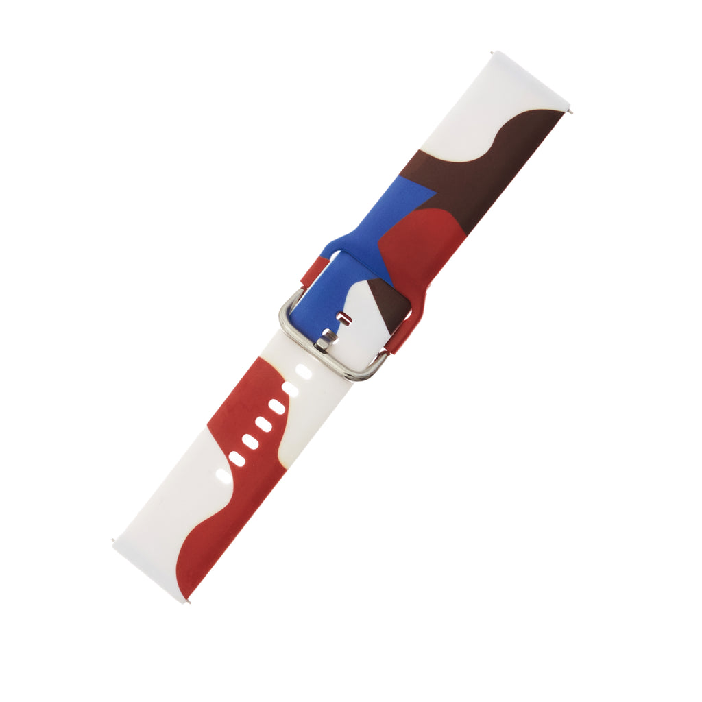 Strap Moro, skirtas Samsung Galaxy Watch 40 / 41 / 42 / 43 / 44 mm silikoninis apyrankės laikrodžio dirželis - 8 raštas...