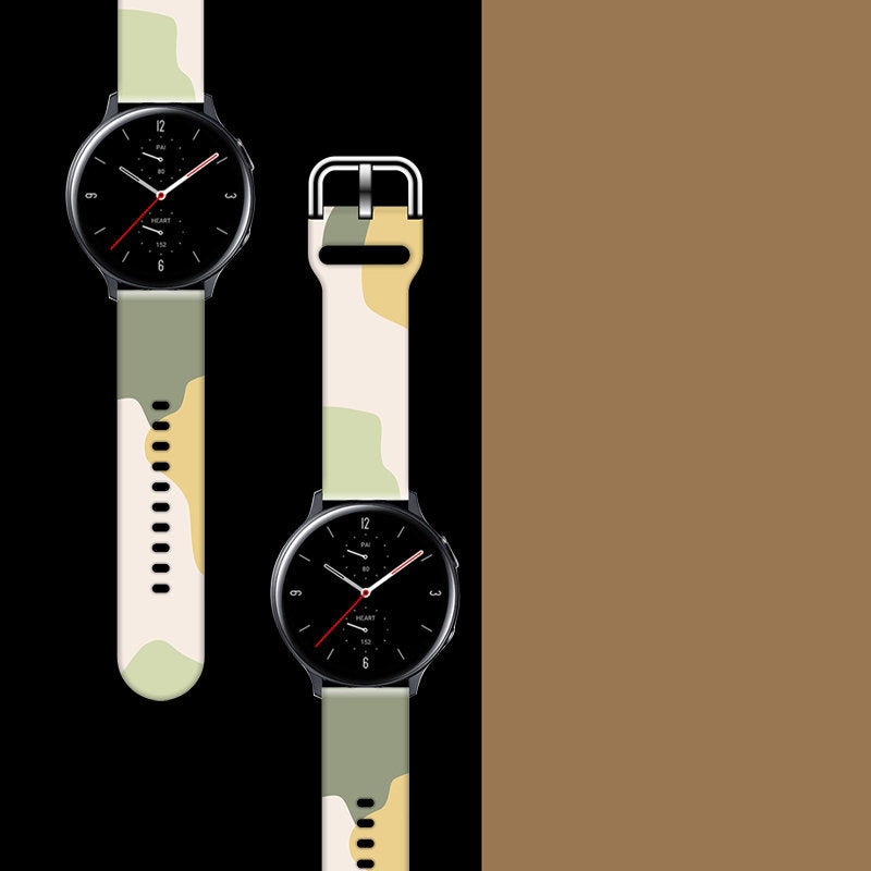 Strap Moro Samsung Galaxy Watch 40 / 41 / 42 / 43 / 44 mm silikoninis apyrankės laikrodžio dirželis - raštas 14 --...
