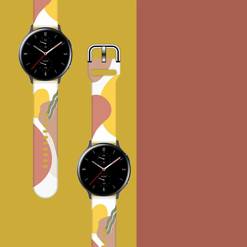 Strap Moro dirželis Samsung Galaxy Watch 45 / 46 / 47 mm silikoninis laikrodžio apyrankės dirželis - 7 raštas -- Samsung...