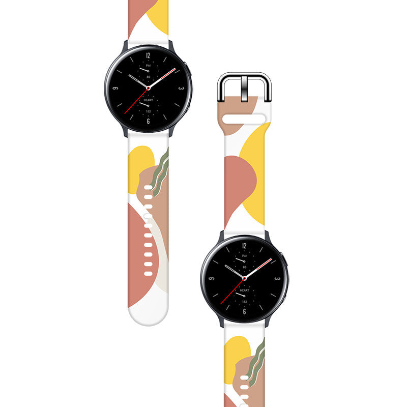 Strap Moro dirželis Samsung Galaxy Watch 45 / 46 / 47 mm silikoninis laikrodžio apyrankės dirželis - 7 raštas -- Samsung...