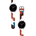 Strap Moro dirželis Samsung Galaxy Watch 45 / 46 / 47 mm silikoninis laikrodžio apyrankės dirželis - 8 raštas -- Samsung...