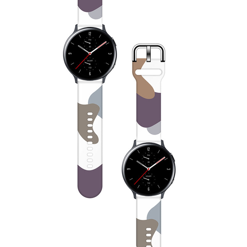 Strap Moro dirželis Samsung Galaxy Watch 45 / 46 / 47 mm silikoninis laikrodžio apyrankės dirželis - 9 raštas -- Samsung...
