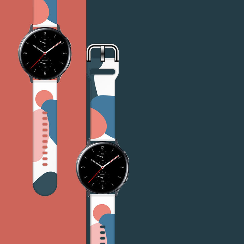 Strap Moro dirželis Samsung Galaxy Watch 45 / 46 / 47 mm silikoninis laikrodžio apyrankės dirželis - 10 raštas -- Samsung...