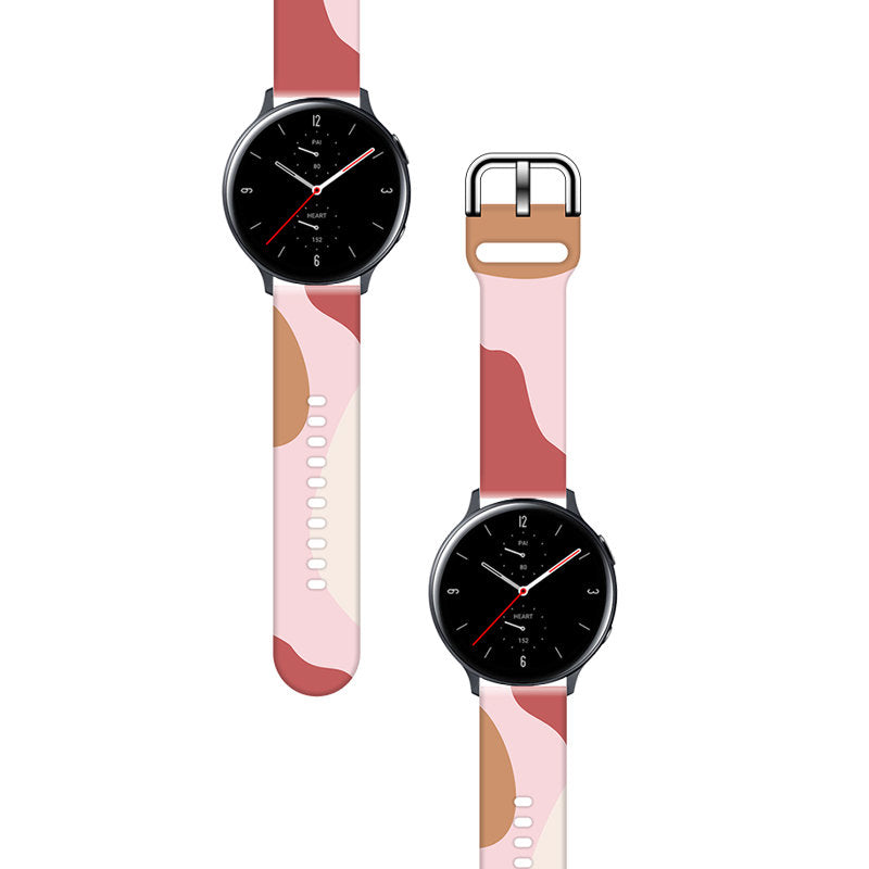 Strap Moro dirželis Samsung Galaxy Watch 45 / 46 / 47 mm – silikoninė apyrankė – raštas 12 -- Samsung Galaxy Watch 45/46/47mm