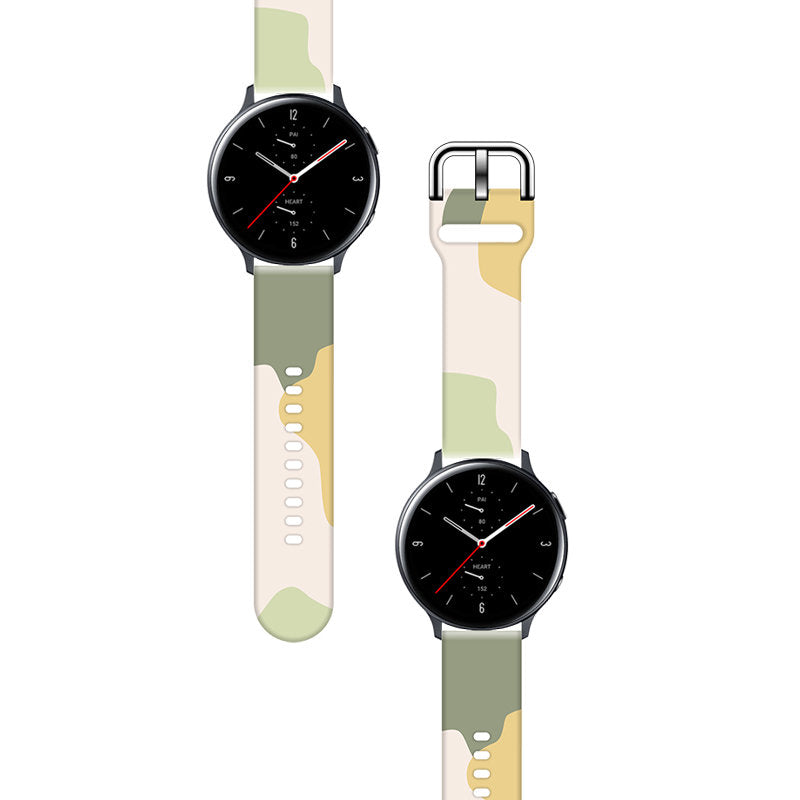 Strap Moro dirželis Samsung Galaxy Watch 45 / 46 / 47 mm – silikoninė apyrankė – raštas 14 -- Samsung Galaxy Watch 45/46/47mm
