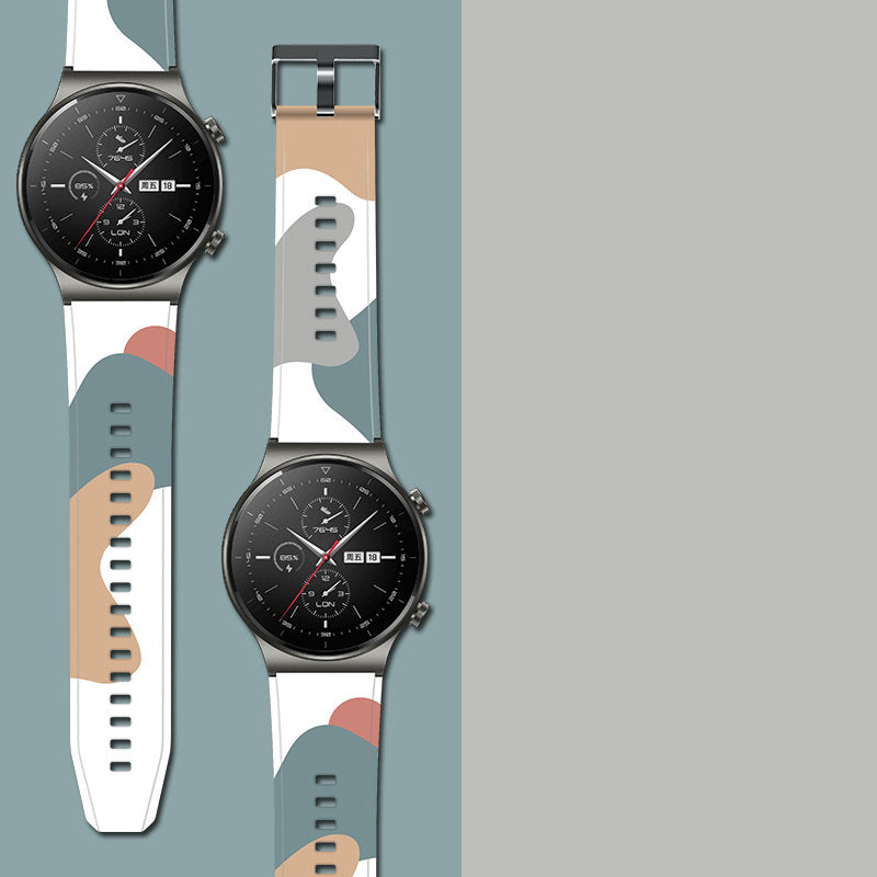 Strap Moro dirželis Huawei Watch GT2 Pro silikoninis apyrankės laikrodžio dirželis, 3 raštas -- Huawei Watch GT2 Pro