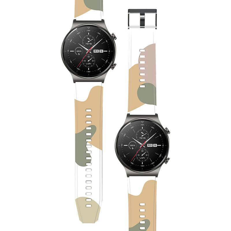 Strap Moro dirželis Huawei Watch GT2 Pro silikoninė laikrodžio apyrankė 7 raštas -- Huawei Watch GT2 Pro