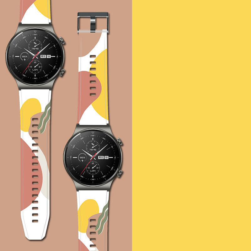 Strap Moro dirželis Huawei Watch GT2 Pro silikoninė laikrodžio apyrankė 8 raštas -- Huawei Watch GT2 Pro
