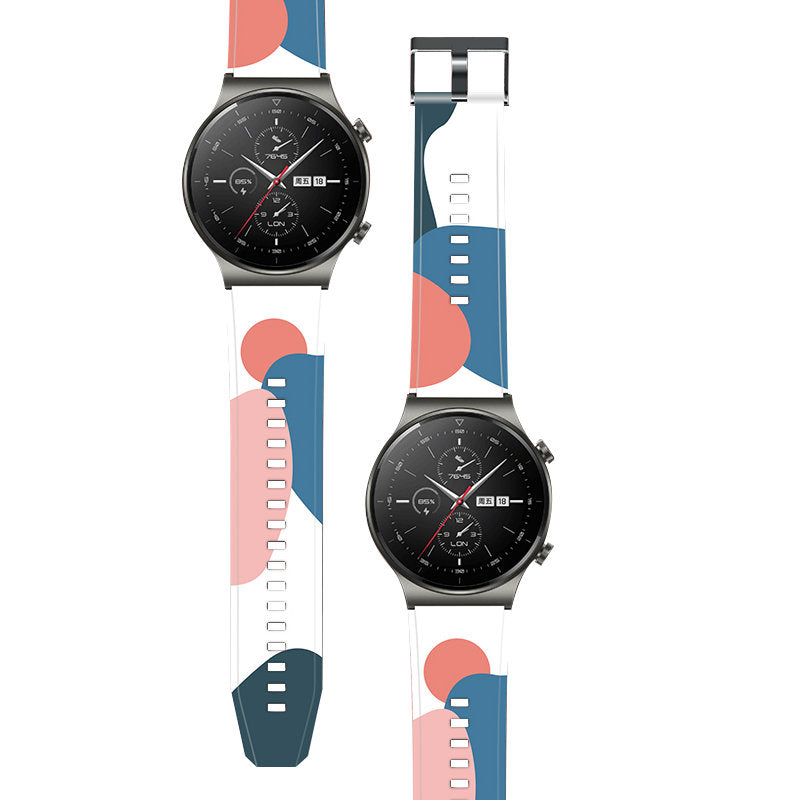 Strap Moro dirželis Huawei Watch GT2 Pro silikoninė laikrodžio apyrankė 11 raštas -- Huawei Watch GT2 Pro