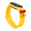 Strap Xmas Xiaomi Mi Band 3 / 4 kalėdinis silikoninis dirželis su varpeliais - geltona -- Xiaomi Mi Band 3 / Xiaomi Mi Band 4