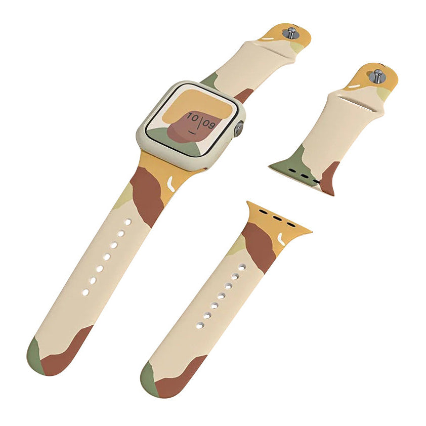 Silikoninė Apyrankė Strap Moro Apple Watch 42 / 44 / 45 / 49 mm - 1 Raštas -- Apple Watch