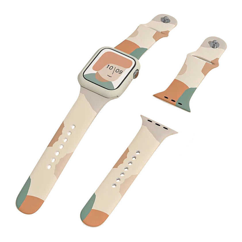 Silikoninis dirželis Strap Moro laikrodžiui Apple Watch 42 / 44 / 45 / 49 mm - 5 raštas -- Apple Watch