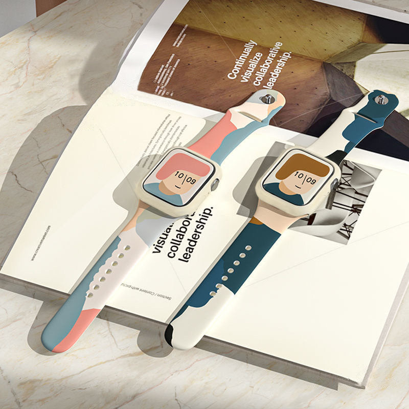Silikoninis dirželis Strap Moro laikrodžiui Apple Watch 42 / 44 / 45 / 49 mm - 6 raštas -- Apple Watch