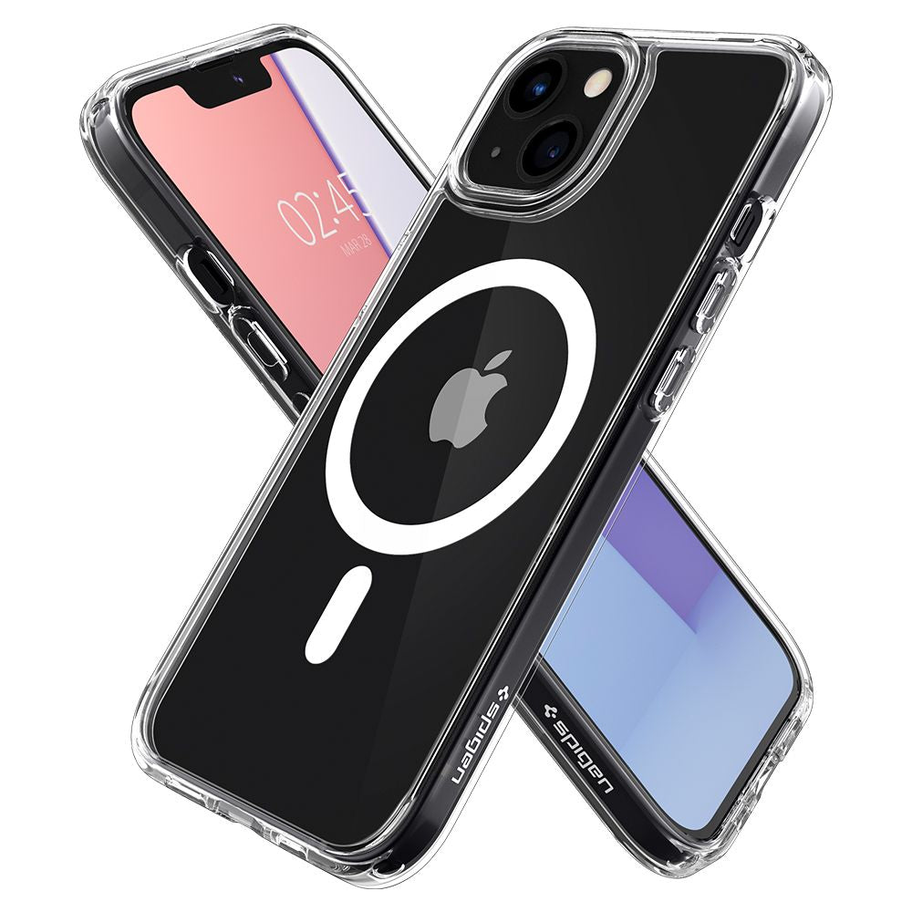 Spigen Ultra Hybrid MagSafe dėklas iPhone 13 mini – baltas