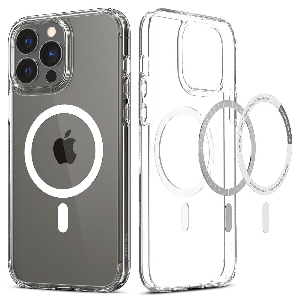 Spigen Ultra Hybrid MagSafe dėklas iPhone 13 Pro – baltas