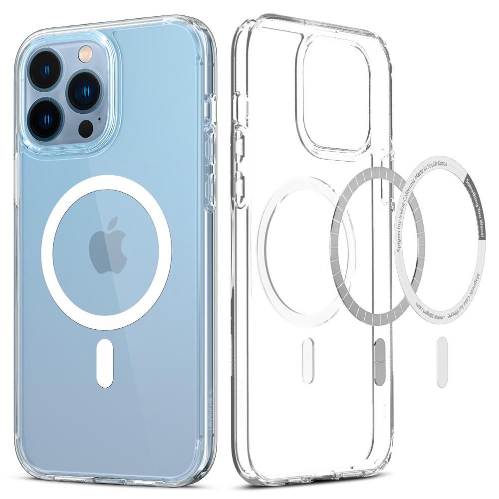 Spigen Ultra Hybrid MagSafe dėklas iPhone 13 Pro Max – baltas