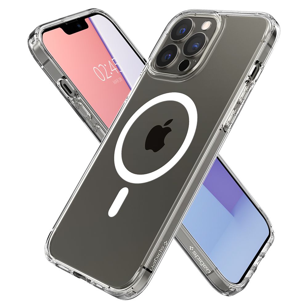 Spigen Ultra Hybrid MagSafe dėklas iPhone 13 Pro Max – baltas