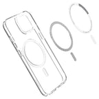 Spigen Ultra Hybrid MagSafe dėklas iPhone 13 – baltas